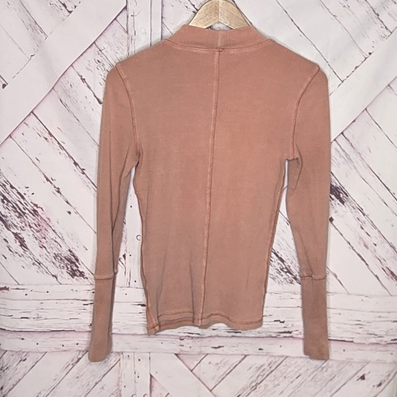 Free People Intimately Mauve Pink Orange Top *Flaw* - Picture 3 of 4